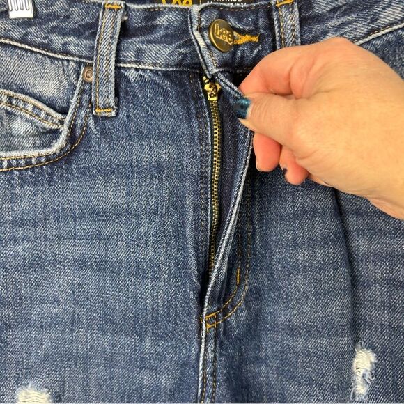 Lee High Rise Straight Leg Ankle Modern Vintage Jeans  Womens size 24 or 0 - Picture 4 of 16